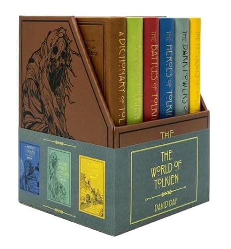 The World of Tolkien Complete 6 Books Collection Box Set by David Day (Dictionary, Atlas, Battles, Heroes, Dark Powers & Hobbits) thumbnail 2
