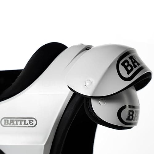 Battle Sports Defender Football Shoulder Pads – The Lightest, Most Protective in Its Class – Aerospace Grade Materials, Ventilated Design, Removable Sternum Plate, Foam Neck Roll thumbnail 3