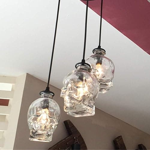 NIUYAO Pendant Light Lamp Dome Shade Hanging Ceiling Light (Skull Shape) thumbnail 8