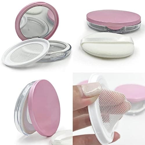 HLLMX 1 PCS 3 g/ 0.11 Oz Empty Refillable Makeup Powder Container Loose Powder Container Empty Reusable Powder box BB Cream Box Powder Box with Air Cosmetic Jars Travel Containers thumbnail 3