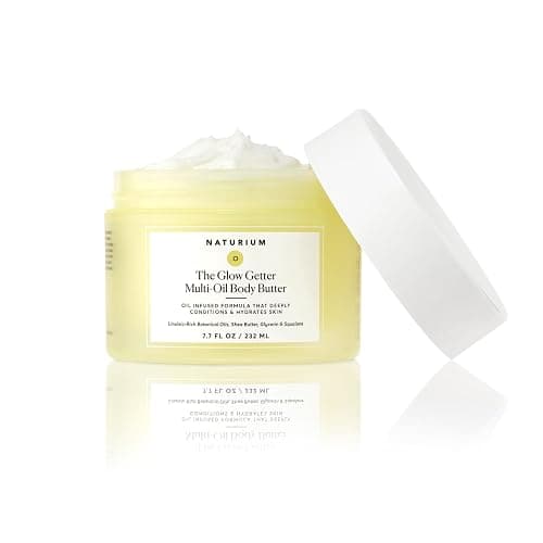 Naturium The Glow Getter Multi-Oil Body Butter, 232 mL | Rich Lotion & Moisturiser for All Skin Types, Shea Butter, Glycerin & Squalane, Vanilla & Coconut Scent, Vegan & Cruelty-Free thumbnail 3