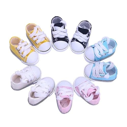 YIJING Doll Accessories,Five Pair 18 Inch America Doll's Shoes,Suitable for 18 inch Doll,Best Gift for Girl - Image 1