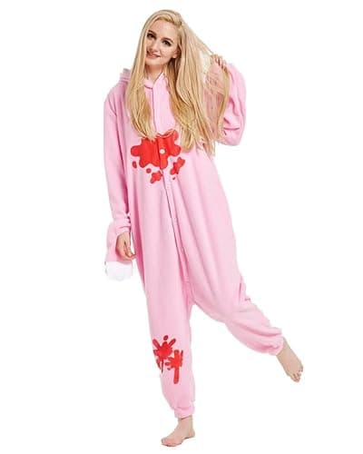 JUNG KOOK Women Men Cartoon Pajamas Polar Fleece Couples Housecoat Costume Sleepsuit thumbnail 3