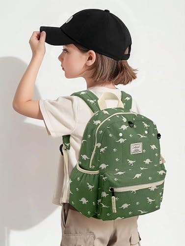 Corduroy Kids Backpack for Boys 6-10: Boys Girls Backpacks for Elementary Kindergarten 15” H Fit Folder thumbnail 4