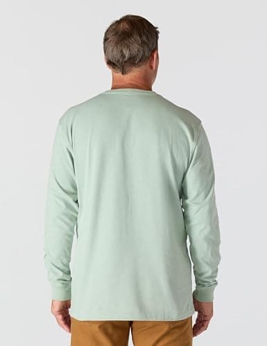 Carhartt Men's Loose Fit Heavyweight Long-sleeve Logo Sleeve Graphic T-shirt thumbnail 3