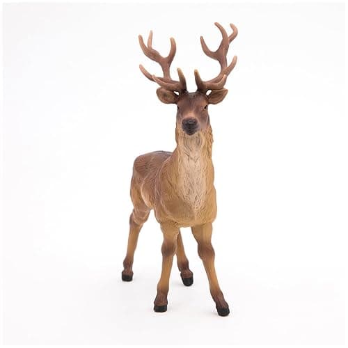 Papo -Hand-Painted - Figurine -Wild Animal Kingdom - Stag -53008 -Collectible - for Children - Suitable for Boys and Girls- from 3 Years Old thumbnail 5