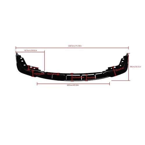 NINTE Front Lip for 2019-2022 BMW G20 G28 3 Series M Sport, Painted Gloss Black Front Bumper Spoiler - 3pcs thumbnail 8