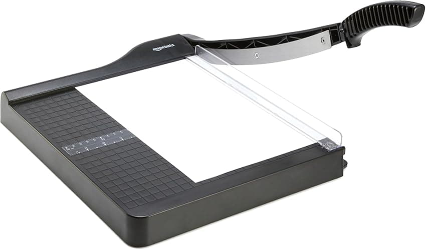 Amazon Basics Paper Trimmer Cutter for Office and Crafts, Heavy-Duty, Portable Paper Slicer, 12-Inch, 10-Sheet Cardstock thumbnail 4