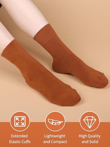 FGZ Women Thin Cotton Socks Soft Cozy Socks Cute Ankle Crew Socks 5 Pairs thumbnail 3