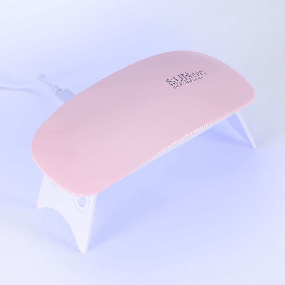 Secador de Lámpara UV de 2 Colores, Mini Luces LED para Uñas, Portátil 6W Lámpara LED UV de Curado en Gel, Manicura y Esmalte de Uñas(#2) thumbnail 6
