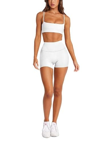 LASLULU Womens Adjustable Spaghetti Straps Sports Bra Square Neck Wireless Padded Workout Yoga Crop Tops thumbnail 4