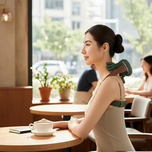Neck Massager with Heat, Shiatsu Neck and Back Massager with 4D Kneading, Wireless Deep Tissue Massage for Shoulder and Cervical Pain Relief, Portable and Rechargeable for Home and Office thumbnail 6