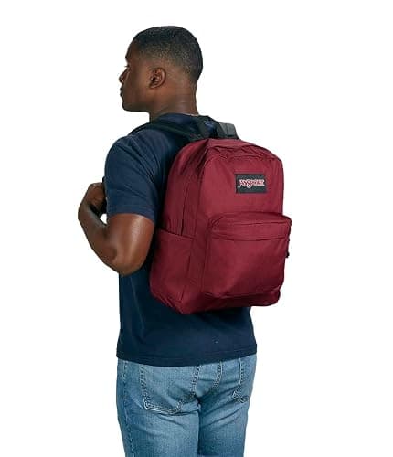 JanSport SuperBreak Plus Backpack with Padded 15-inch Laptop Sleeve and Integrated Bottle Pocket - Spacious and Durable Daypack for Work and Travel - Russet Red - Russet Red thumbnail 9