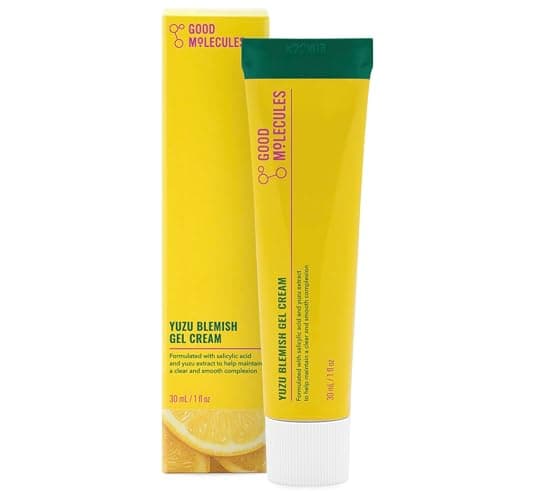 Good Molecules Yuzu Blemish Gel Cream - Lightweight Gel Moisturizer with Salicylic Acid, BHA and Natural Extracts to Target Acne, Even Skin Tone, and Texture - Skin Care for Face - Image 1