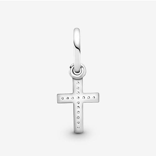 PANDORA Sparkling Cross Dangle Charm - Faith Symbol Design with Cubic Zirconia Stones - Hand-Finished - Jewelry for Her with Gift Box - Compatible with Moments & ME Charm Bracelets - Sterling Silver thumbnail 7