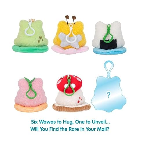 Cuddle Barn PlushGoals - Wawa Fits Wawa Sits Blind Box - Series 1 | Collectible Plush Bag Charm - Kawaii Cute Frog Plushie Clips | Mystery Unboxing Random Styles - Great Stocking Stuffer, 3 inches thumbnail 5