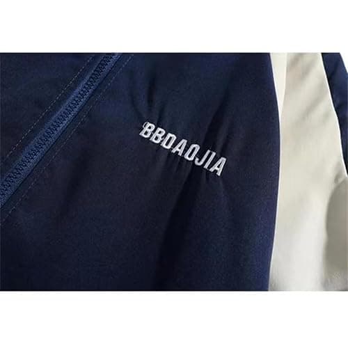 Y2k Jacket Acubi Fashion Y2k Windbreaker Jacket Women Vintage Racing College Jacket Colorblock Oversized Harajuku Outfit thumbnail 2