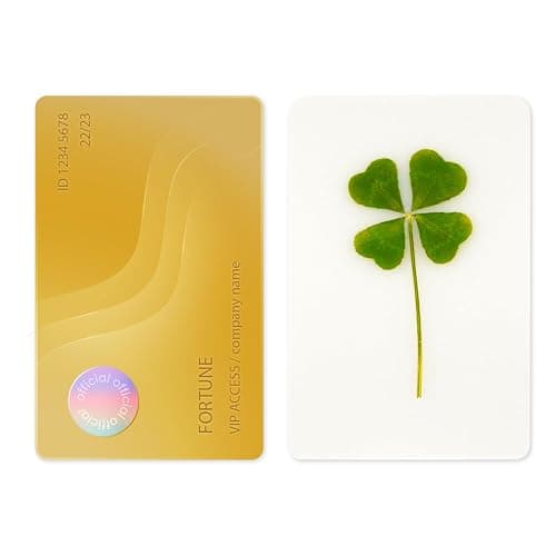 Real Four Leaf Clover Bookmark, Elegant 4 Leaf Clover Charm, Perfect Gift for Book Lovers, Preserved Four Leaf Clover in Laminated Bookmark (2pack) Made in Korea thumbnail 3