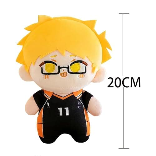 MABAIUDE Tsukishima Ke Soft Figure 20cm Cute Anime Soft Figure Hug Pillow Schoolbag Wallet Pendant Charm Home Sofa Decoration Xmas Gifts thumbnail 3