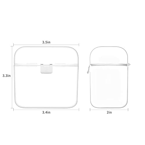 Accmor Pacifier Case, Pacifier Container Can Storage 2 Pacifiers, Baby Pacifier Holder Case for Travel, BPA Free,Transparent,2 Pack thumbnail 3