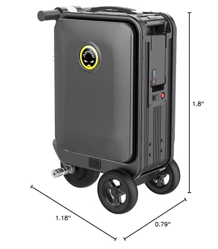 Airwheel SE3S Smart Rideable Suitcase Electric Luggage Scooter For Travel (black) thumbnail 2