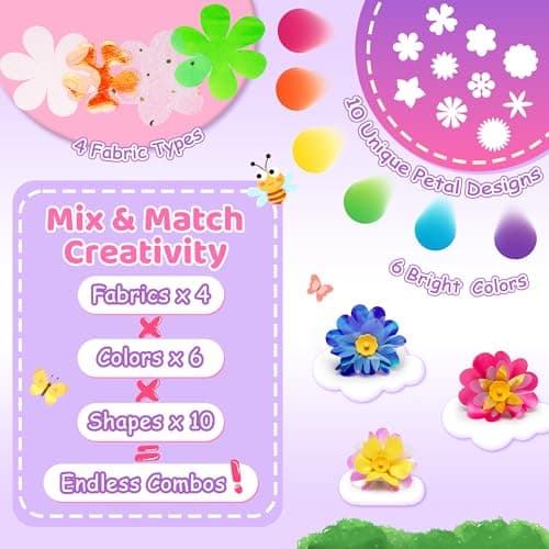 Kiditos DIY Fabric Flower Bouquet Toy thumbnail 2