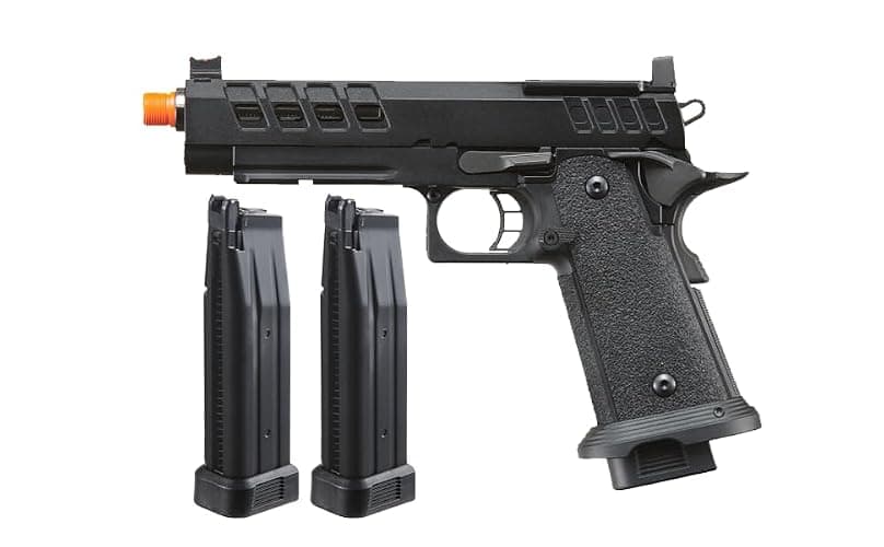 Lancer Tactical Heracles Hi-Capa Gas Blowback Airsoft Pistol with Two Hi-Capa Green Gas Airsoft Magazine - Image 1