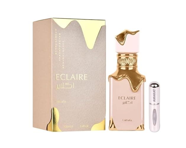 Perfume Eclaire 100ML, Perfume Árabe para Mujer de Larga Duración, Eau da Parfum Importado desde Dubái, Incluye Atomizador Recargable 5ML, Fragancia Floral y Dulce (Eclaire) - Image 1