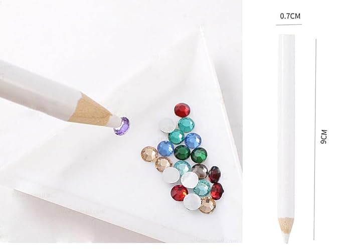 MUEYAN 3D Acrylic Butterfly White Flowers Glitter Nail Charms Cute Nail Charms Mixed Starry AB Crystal Nail Rhinestones thumbnail 6