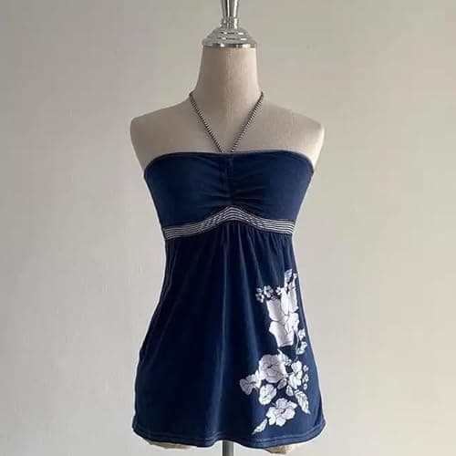 Emo Coquette Cropped Top Grunge 2000s Spaghetti Strap Tops Streetwear Vintage Camisole Y2k Cheetah Tops thumbnail 5