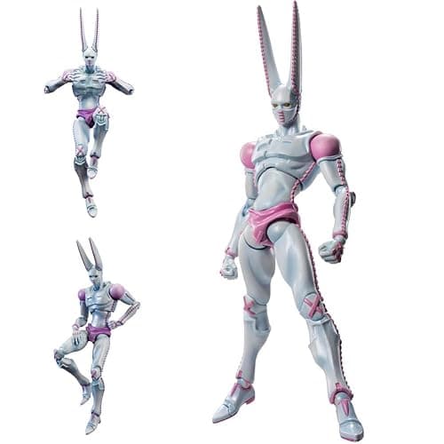 LUNK JJBA Action Figure D4C Johnny Joestar Anime Figures Model Higashikata Josuke Crazy Diamond Super Action Statue with Accessories Joint Movable Articulated Model Anime JJBA Figurine Deco - Image 1