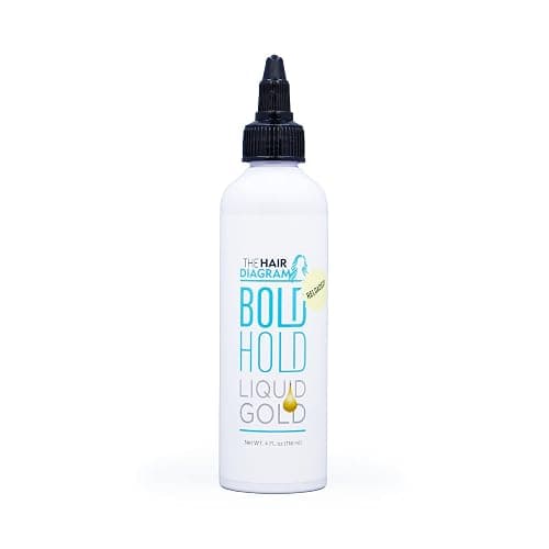 The Hair Diagram - Bold Hold Liquid Gold Reloaded - Glueless Lace Gel - Temporary Hold for Wigs and Hair Systems - Styling Agent for Baby Hairs - Non Toxic - Water Based Formula - 4oz thumbnail 2