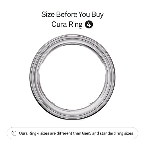 Oura Ring 4 - Silver - Size 9 - Size Before You Buy thumbnail 2