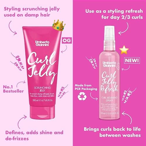 Umberto Giannini Curl Jelly - Vegan, Frizz Control Hair Styling Agent for Curly or Wavy Hair thumbnail 7
