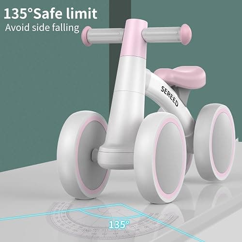 Ivy SEREED Baby Balance Bike for 1 Year Old Boys Girls 12-24 Month Toddler Balance Bike, 4 Wheels Toddler First Bike, First Birthday Gifts thumbnail 6