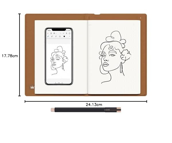 HUION Note 2-in-1 Smart Writing Digital Notebook Drawing Tablet, Bluetooth Wireless Paper Tablet Electronic Writing Pad for Note-Taking, Digital Art & Meeting, Refillable A5 Notepad, 9.5x7inch thumbnail 10