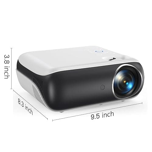 HAPPRUN Projector, Native 1080P Bluetooth Projector, Portable Outdoor Movie Projector, Full HD Mini Projector with Speaker for Home Bedroom, Compatible with Smartphone,HDMI,USB,AV,Fire Stick,PS5 - Native 1080P thumbnail 8