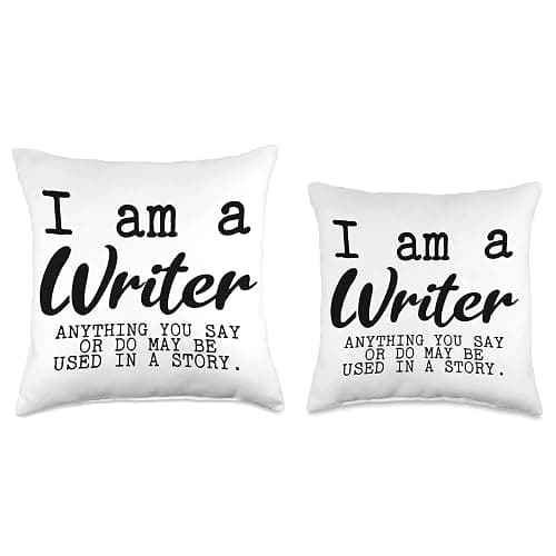 Funny Author Gifts - I'm a Writer Poet Author Throw Pillow thumbnail 4