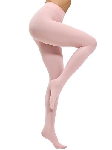 CozyWow Women's 80D Soft Opaque Tights, High Waist Solid Color Womens Tights with 30+ Colors - Image 1