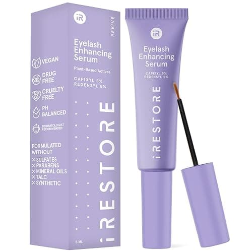 iRESTORE Eyelash Growth Serum | Vegan Prostaglandin Free & Non Irritating | For Thicker, Fuller, Longer and Gorgeous Eye Lashes | Lash Enhancing Serum | 3 Month Supply 5ml - Image 1