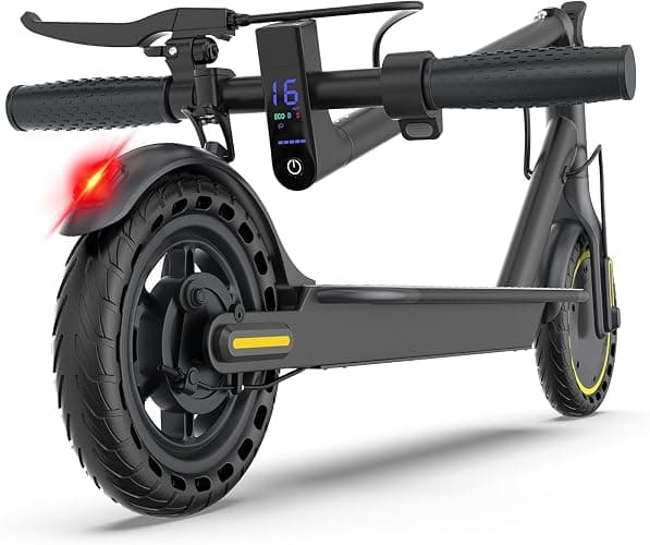Maxshot Electric Scooter, 350W/500W Powerful Motor, 19-22 MPH Max Speed, 15-28 Miles Range, Foldable escooter with Dual Braking Systems, Smart APP - Image 1