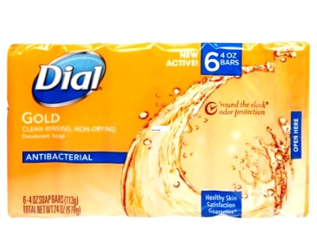 Dial Antibacterial Soap Bar, Gold, 6 Count (Pack of 2) thumbnail 3