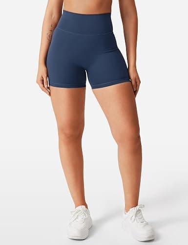 YEOREO Women's Biker Shorts 3.6" /4.5" / 6" Workout Gym Shorts Craze High Waist Tummy Control Hidden Scrunch Running Yoga thumbnail 4