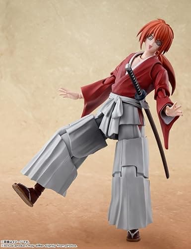 TAMASHII NATIONS - Rurouni Kenshin: Meiji Swordsman Romantic Story - Kenshin Himura, Bandai Spirits S.H.Figuarts Action Figure thumbnail 5