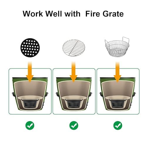 Ash Basket Charcoal Ash Can Basket Cast Iron Ash Can for Big Green Egg Large, Kamado Joe Classic, Louisiana Grill LG24 and Grills thumbnail 7