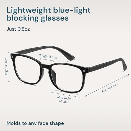 Gaoye Blue Light Blocking Glasses | Anti UV Ray, For Computers & Gaming, Square Frame, Eyewear for Men and Women thumbnail 4