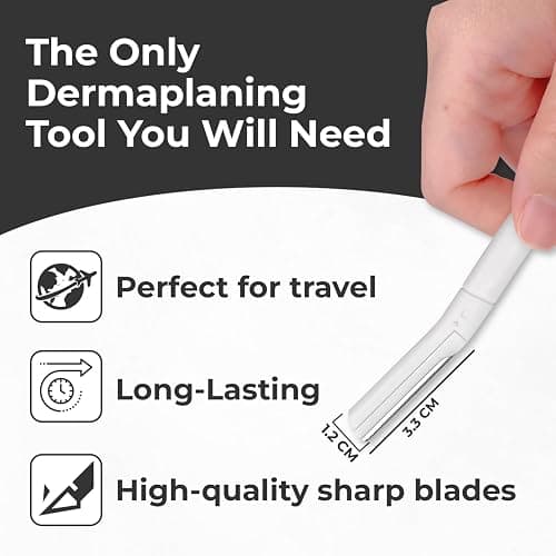 Visage Precision Facial Razors, Touch-up Dermaplaning Tool, Eyebrow Razor, Facial Hair/Peach Fuzz Removal, Face Shavers for Women and Men - 3 count thumbnail 7