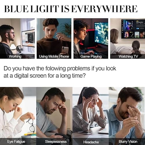 NZKNP Blue Light Glasses for Woman Men,Blue Light Blocking Glasses,Clear Glasses thumbnail 5