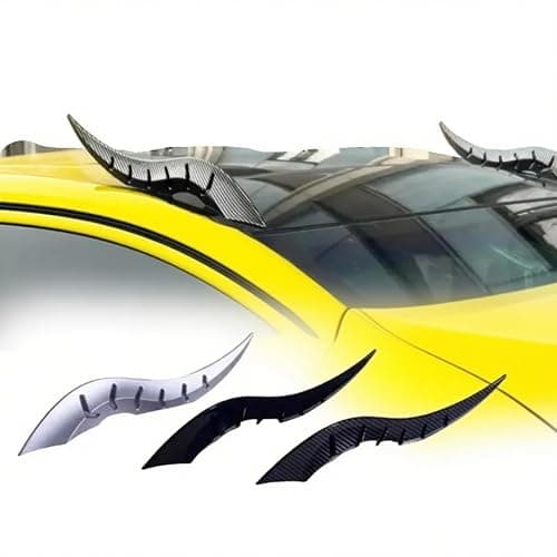 Car Roof Dragon Horns Modification, Universal Lovely Creative Devil Horn Car Exterior Decor, Easy Install Unique Vehicle Accessory,halloween decorations for car (Black) thumbnail 3