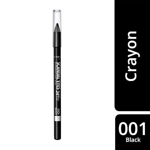 RIMMEL LONDON - Scandal'eyes Eyeliner - Waterproof Khol - 24hr Wear, Smudge-proof - Ultra Smooth & Creamy Formula - High Intensity Colour - 001 Black - 1.3g thumbnail 2